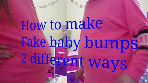 how to make a fake baby bump with clothes|baby bump pregnancy prosthetic.